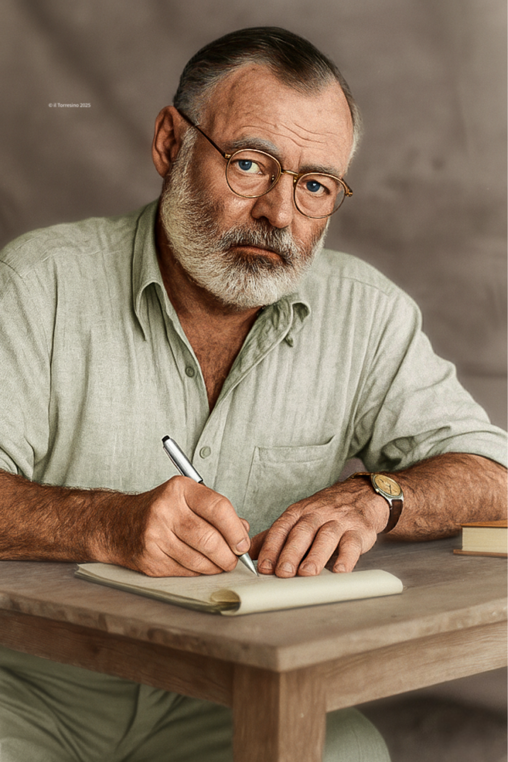 Ernest Hemingway a Cortina d'Ampezzo nel 1948