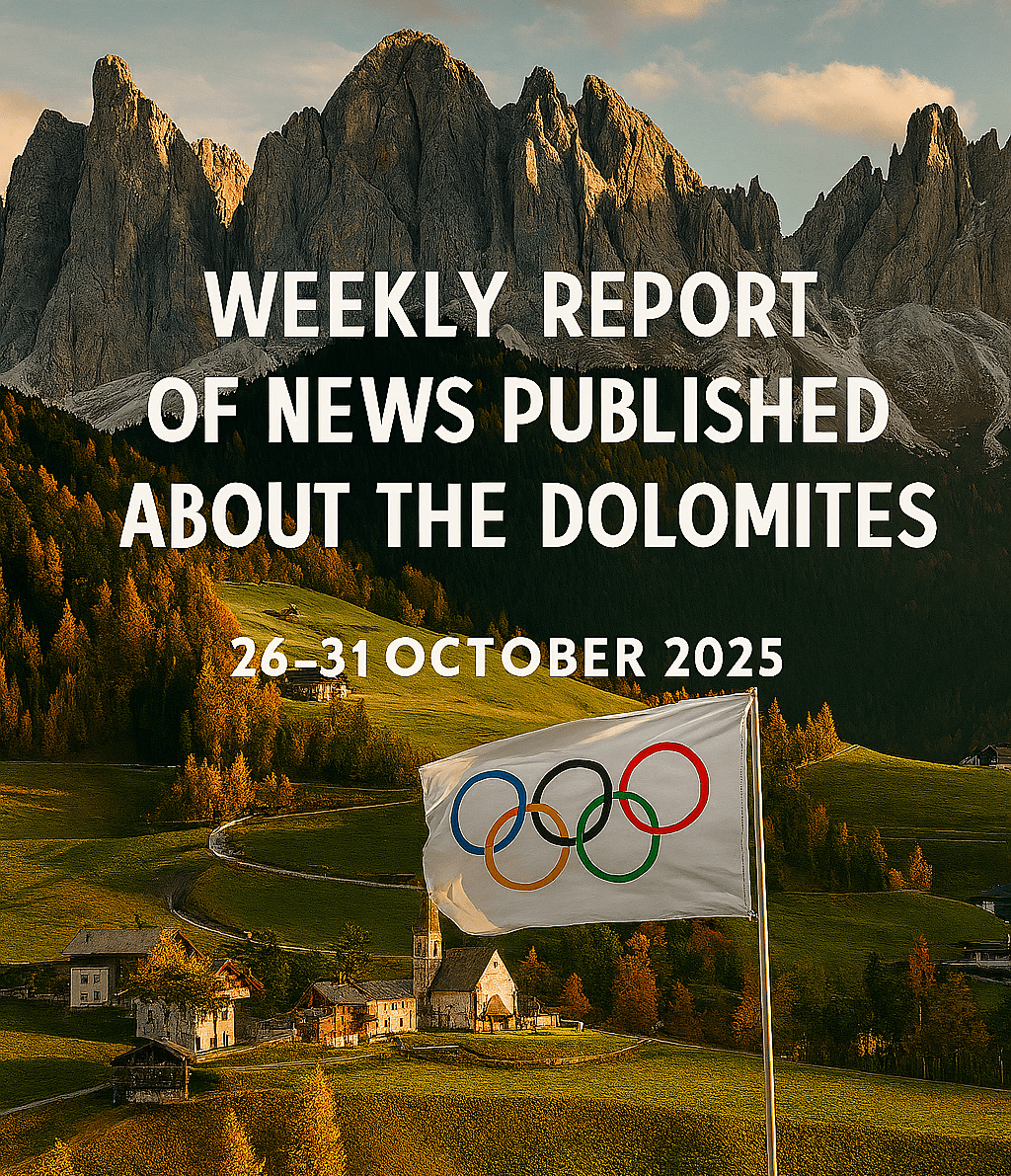 Rassegna Stampa notizie Dolomiti dal 26 al 31 ottobre&nbsp;2025