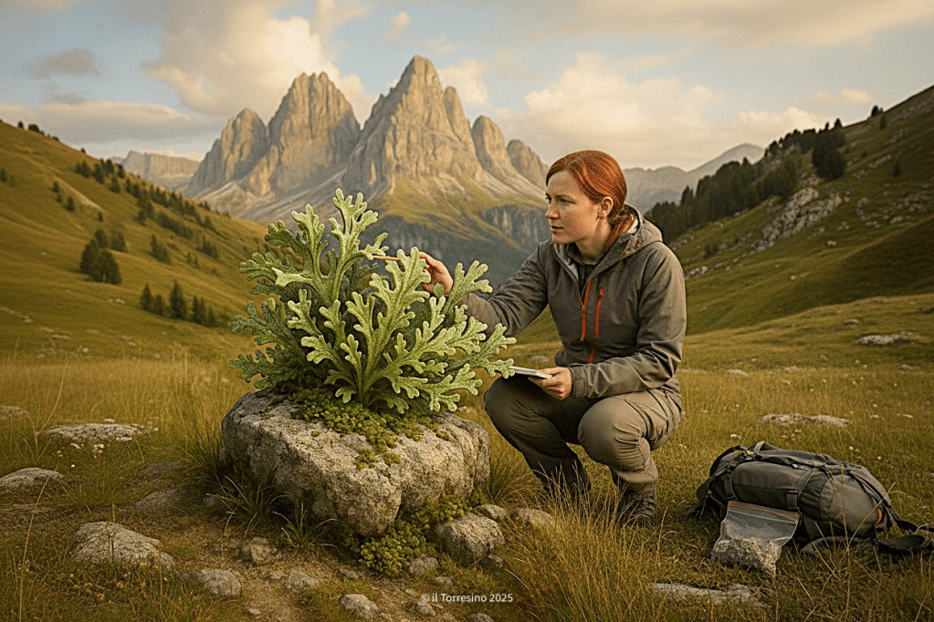 Trasformazione dei licheni nelle&nbsp;Dolomiti